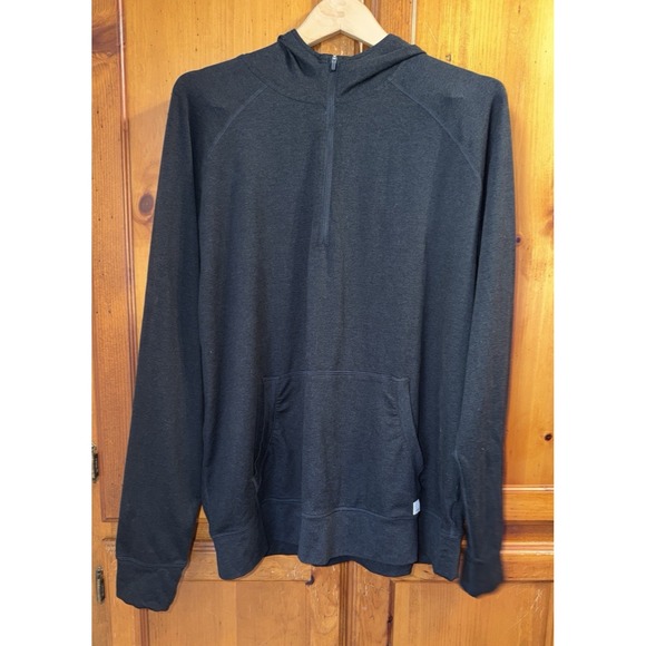 Vuori Other - Vuori Men's XL Ponto Performance Half Zip Hoodie Black 1/2 Zip V244 Dream Knit
